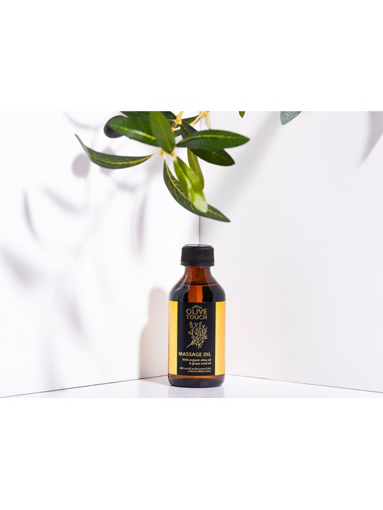 Ulei de masaj cu ulei de măsline organic și ulei de struguri 100ml